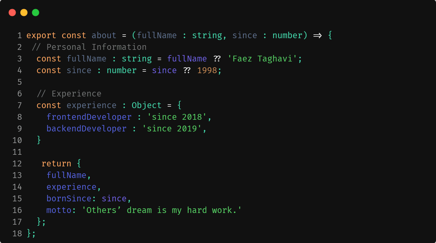 biography image as code