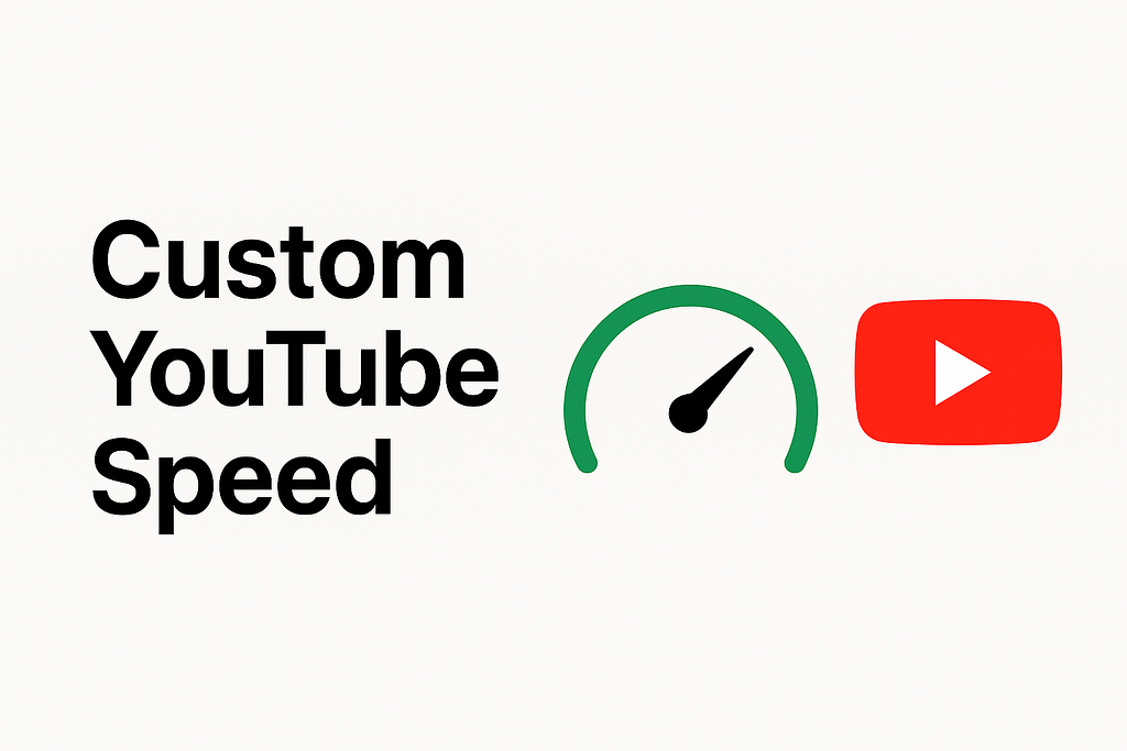 YouTube Playback Controller Chrome extension popup showing speed slider and presets